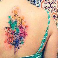 Hamsa Hand Tattoo Designs (175)