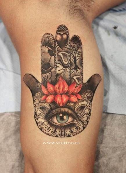 Hamsa Hand Tattoo Designs (199)