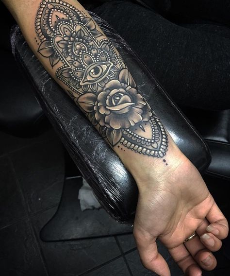 Hamsa Hand Tattoo Designs (219)