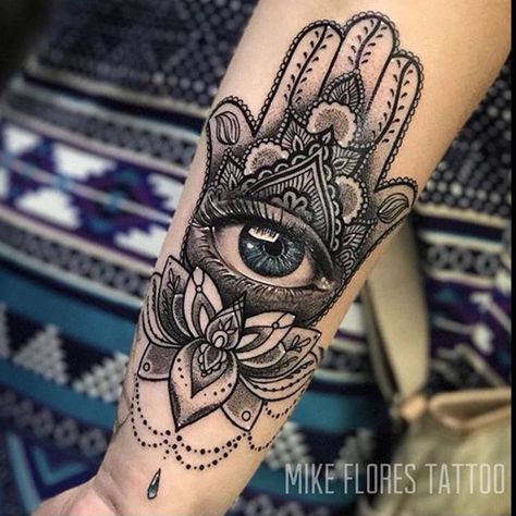Hamsa Hand Tattoo Designs (222)