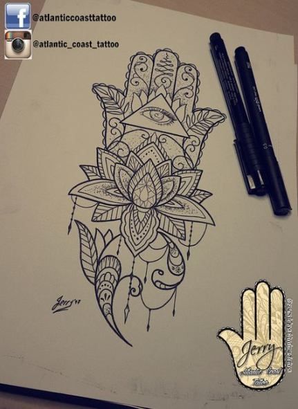 Hamsa Hand Tattoo Designs (239)