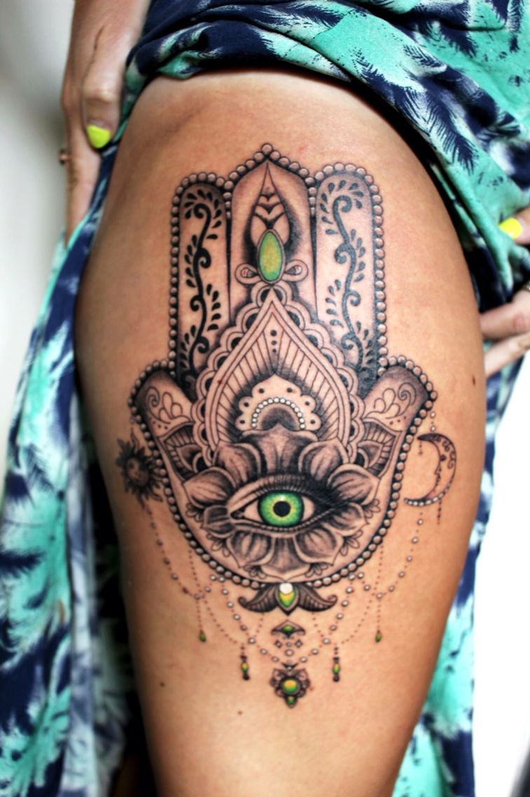 Hamsa Hand Tattoo Designs (248)