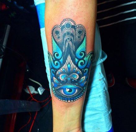 Hamsa Hand Tattoo Designs (34)