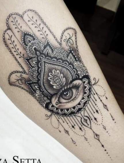 Hamsa Hand Tattoo Designs (5)