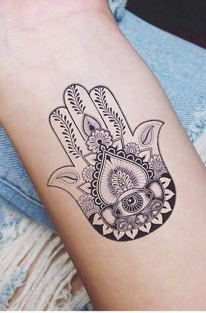 Hamsa Hand Tattoo Designs (64)