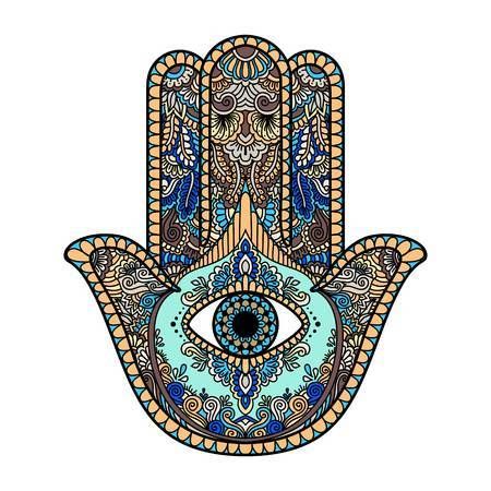 245+ Spiritual Hamsa Tattoo Designs (2023) Hand With Eye Ideas