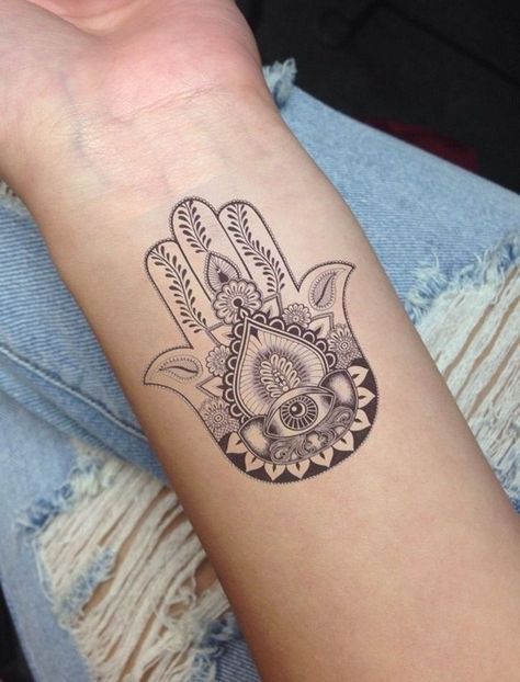 Hamsa Hand Tattoo Designs (82)