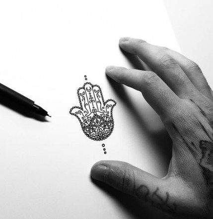 Hamsa Hand Tattoo Designs (86)