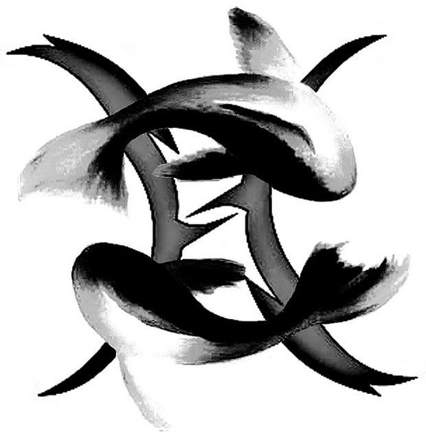 Pisces Horoscope Tattoo Zodiac Sign Fish (168)