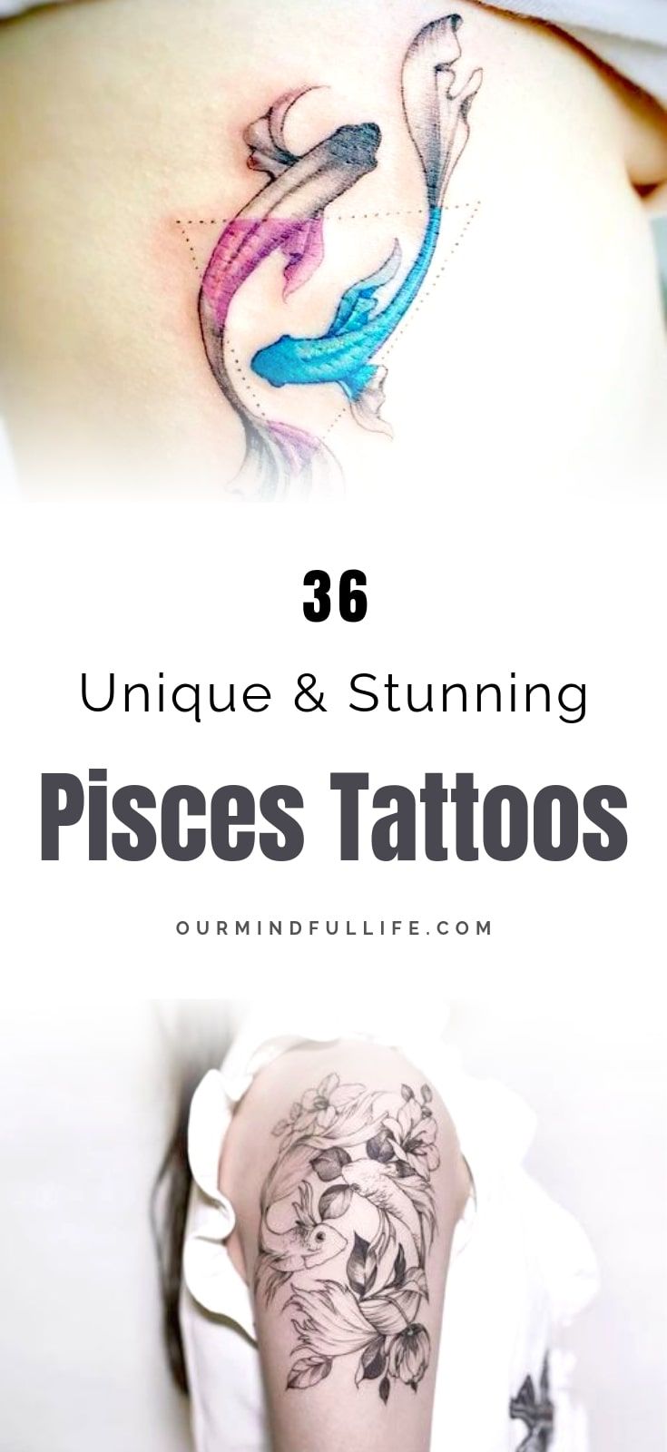 Pisces Horoscope Tattoo Zodiac Sign Fish (179)