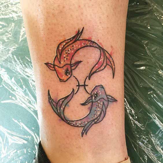 Pisces Horoscope Tattoo Zodiac Sign Fish (2)