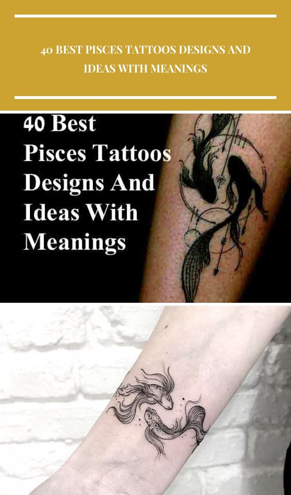 220+ Pisces Tattoos Designs (2023) Horoscope Zodiac Signs & Symbols