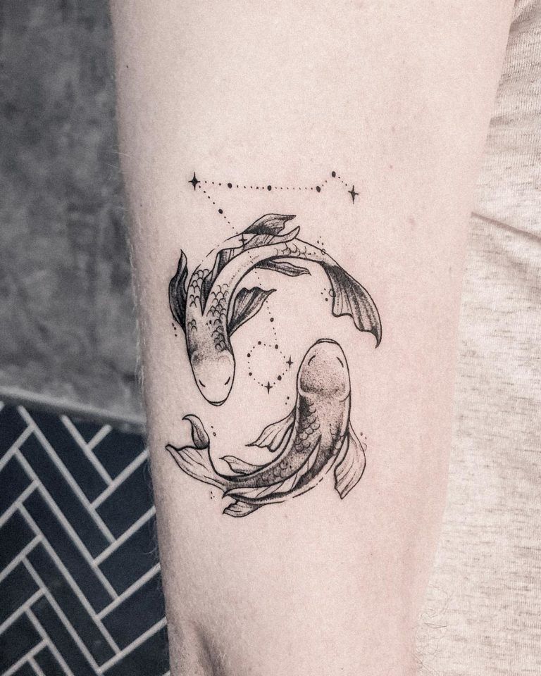 Pisces Horoscope Tattoo Zodiac Sign Fish (68)