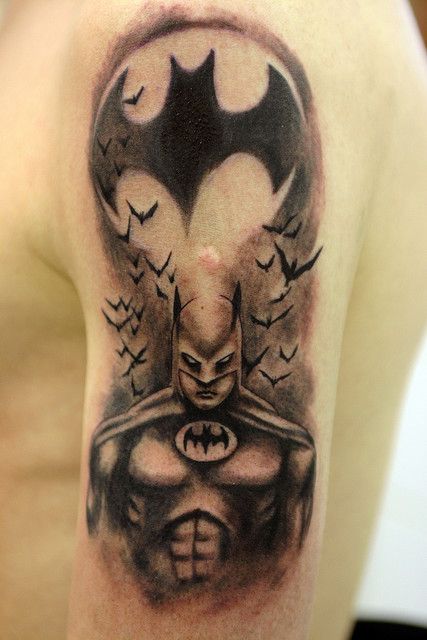 Simple Small Batman Tattoo Designs Ideas (119)