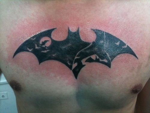 Simple Small Batman Tattoo Designs Ideas (60)