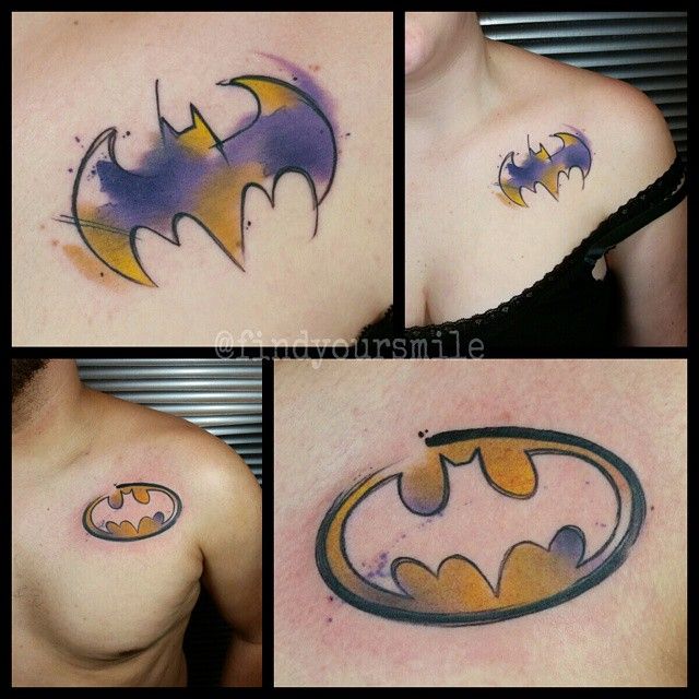 Simple Small Batman Tattoo Designs Ideas (62)