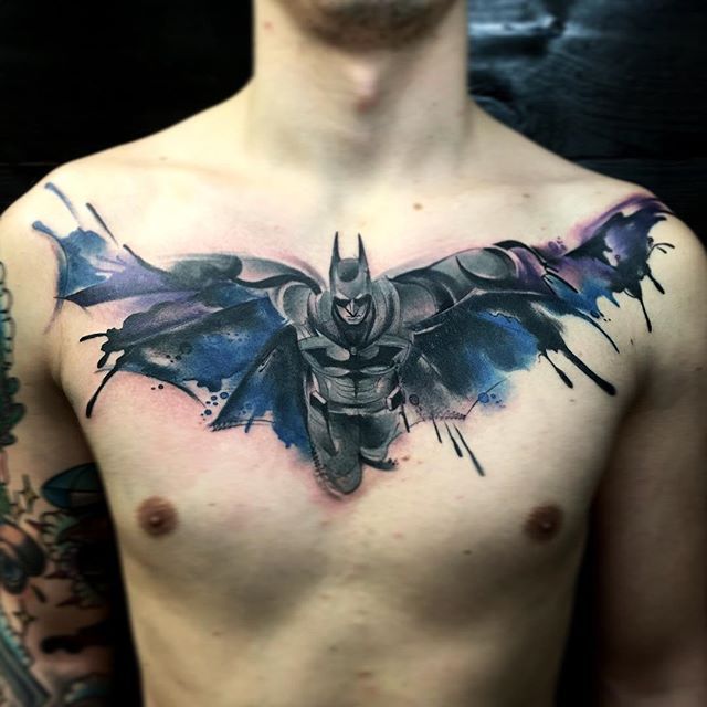 Simple Small Batman Tattoo Designs Ideas (81)