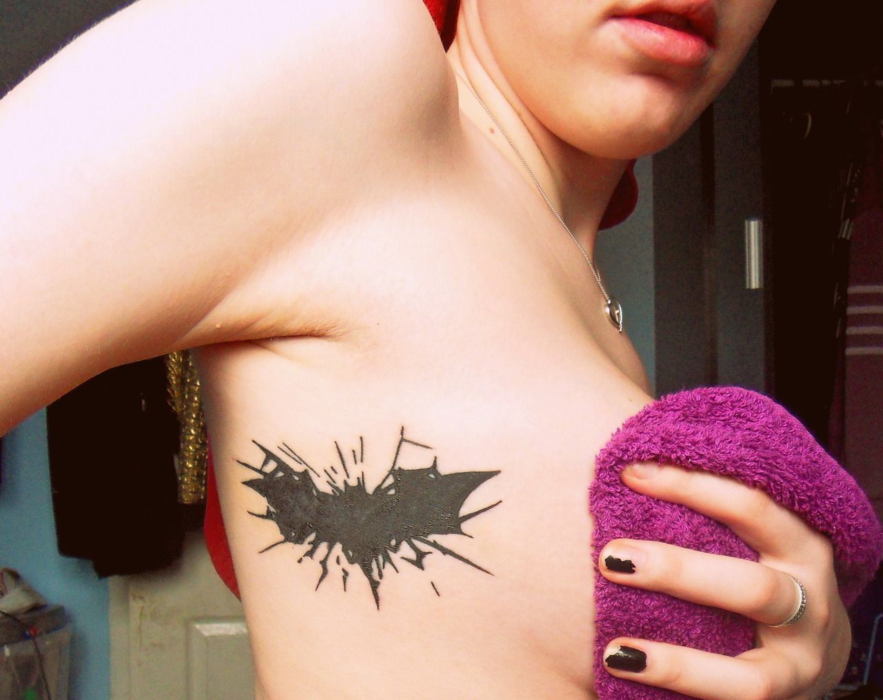 Simple Small Batman Tattoo Designs Ideas (96)
