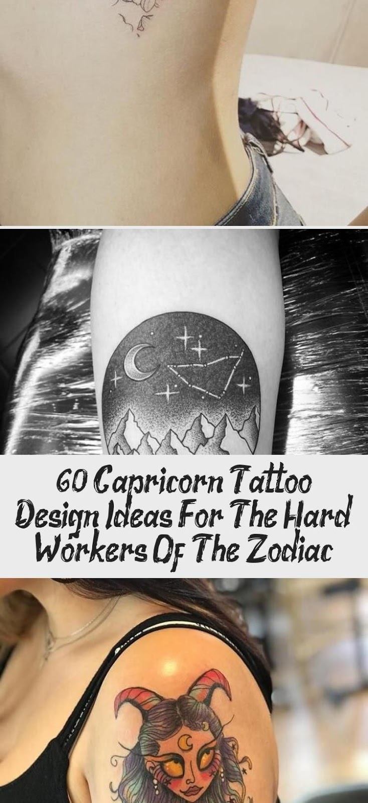 Capricorn Zodiac Horoscope Tattoos (70)