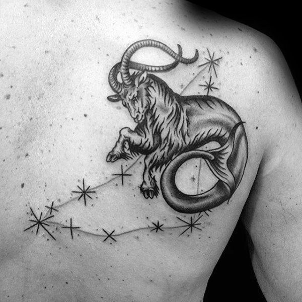 Capricorn Zodiac Horoscope Tattoos (90)