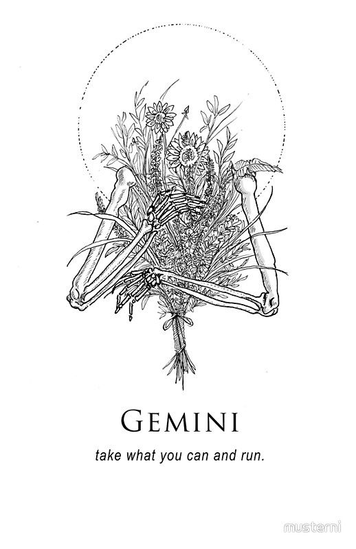 Gemini Zodian Horoscope Sign Symbol Tattoos (107)