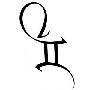 Gemini Zodian Horoscope Sign Symbol Tattoos (113)