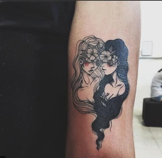 Gemini Zodian Horoscope Sign Symbol Tattoos (193)