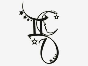 Gemini Zodian Horoscope Sign Symbol Tattoos (195)