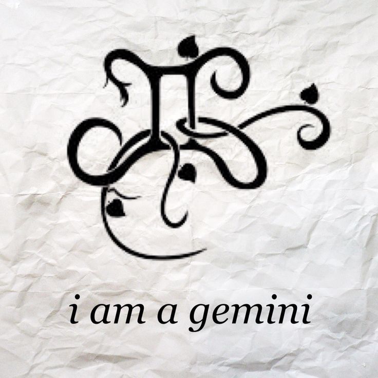Gemini Zodian Horoscope Sign Symbol Tattoos (220)