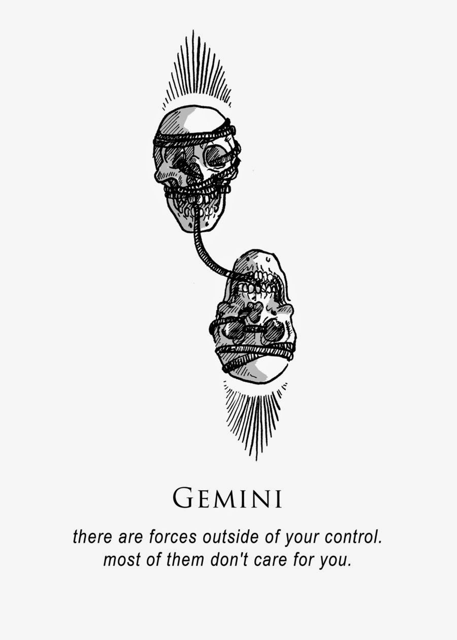 Gemini Zodian Horoscope Sign Symbol Tattoos (42)