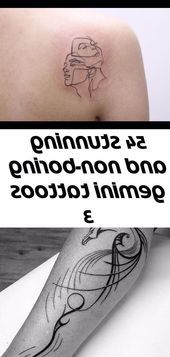 Gemini Zodian Horoscope Sign Symbol Tattoos (48)