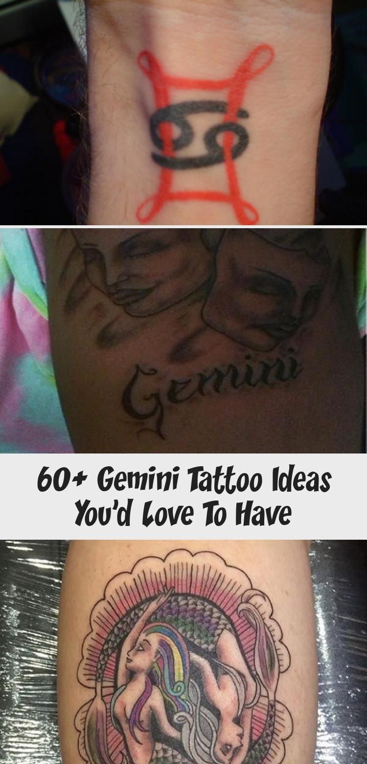 Gemini Zodian Horoscope Sign Symbol Tattoos (65)