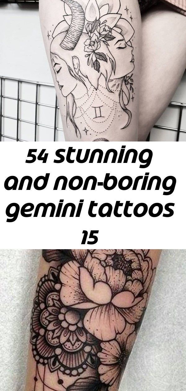 Gemini Zodian Horoscope Sign Symbol Tattoos (9)