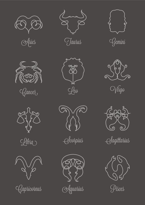 Gemini Zodian Horoscope Sign Symbol Tattoos (99)