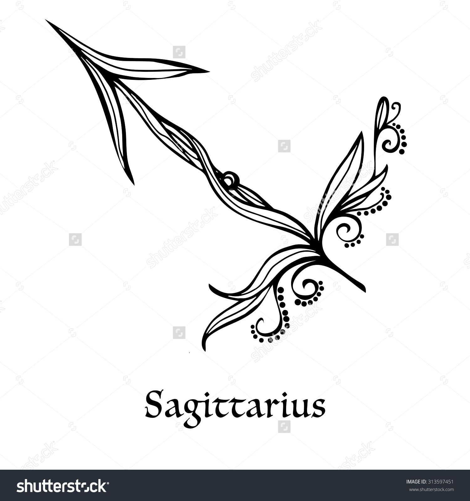 Sagittarius Horoscope Zodiac Sign Symbol (109)