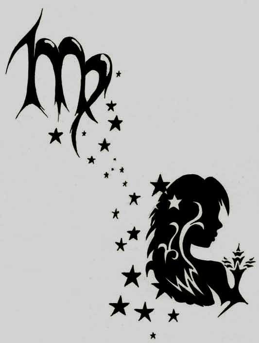 Virgo Zodiac Horoscope Tattoo Designs (114)