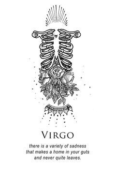 Virgo Zodiac Horoscope Tattoo Designs (119)