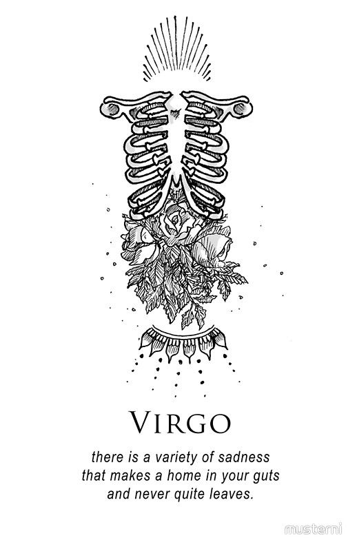 Virgo Zodiac Horoscope Tattoo Designs (127)