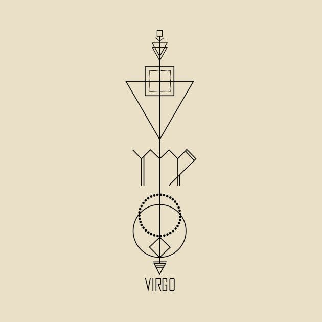 Virgo Zodiac Horoscope Tattoo Designs (132)