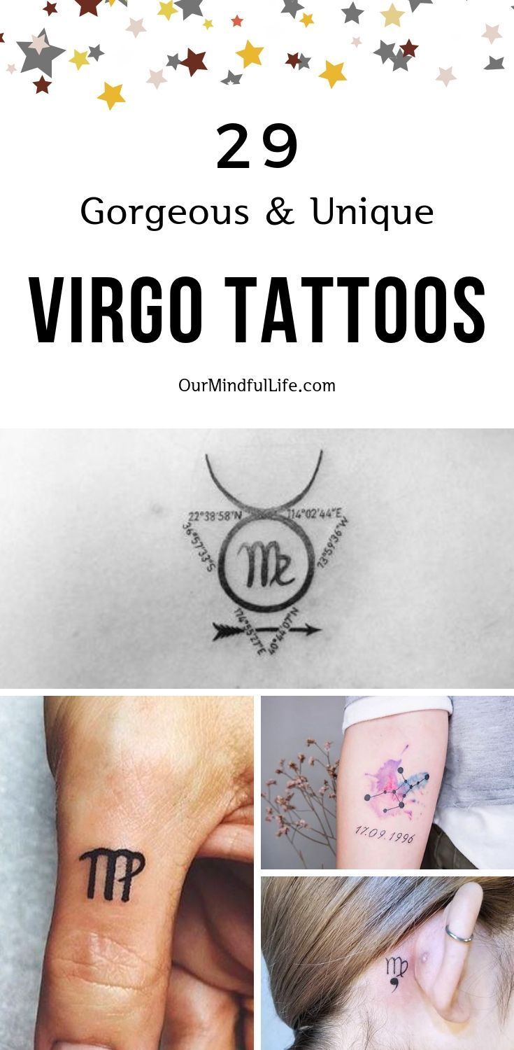 Virgo Zodiac Horoscope Tattoo Designs (180)