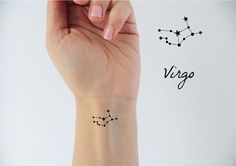 Virgo Zodiac Horoscope Tattoo Designs (198)
