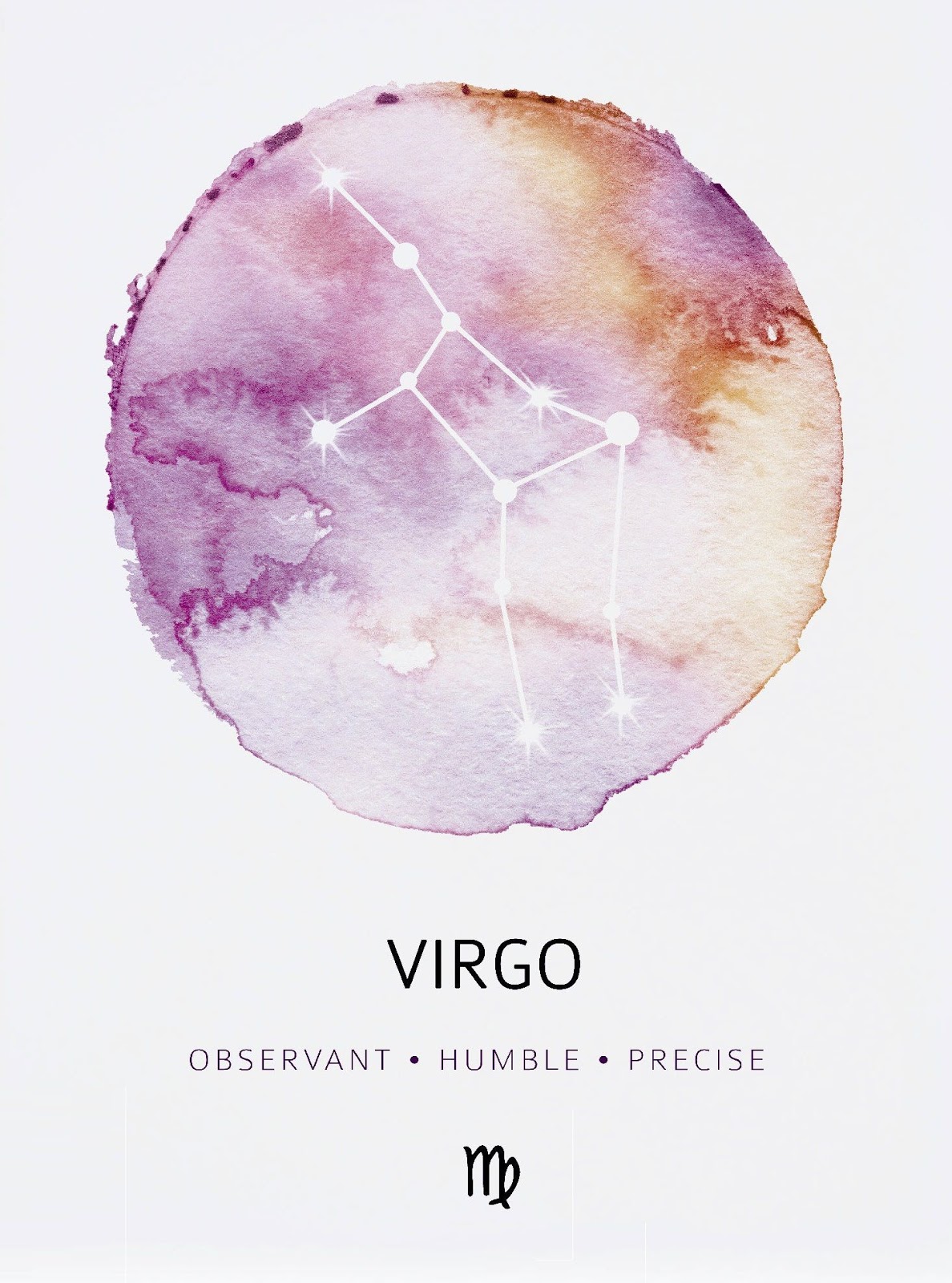 Virgo Zodiac Horoscope Tattoo Designs (213)