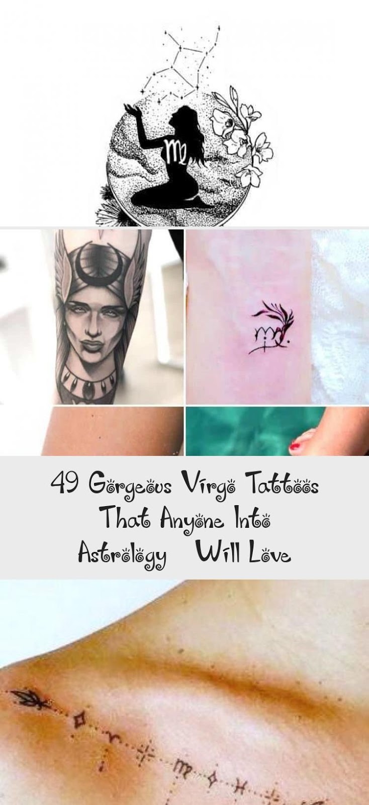 Virgo Zodiac Horoscope Tattoo Designs (26)