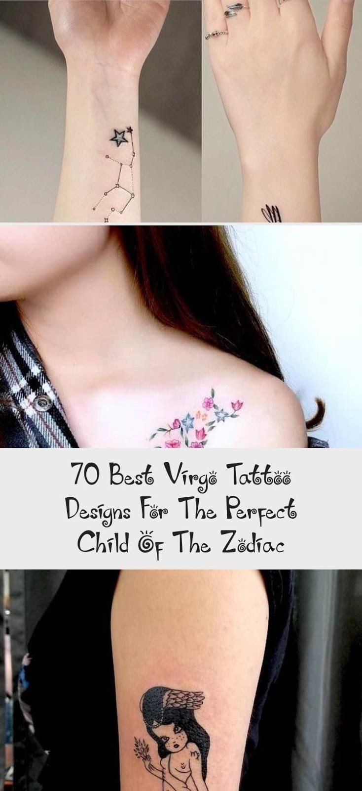 Virgo Zodiac Horoscope Tattoo Designs (40)
