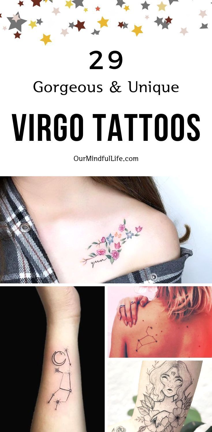 Virgo Zodiac Horoscope Tattoo Designs (53)