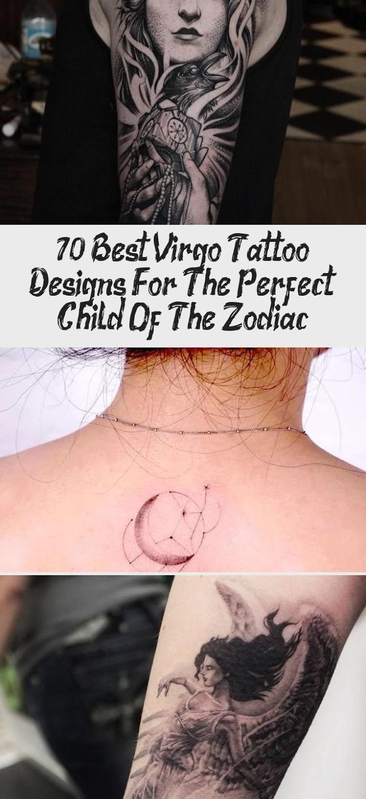 Virgo Zodiac Horoscope Tattoo Designs (65)