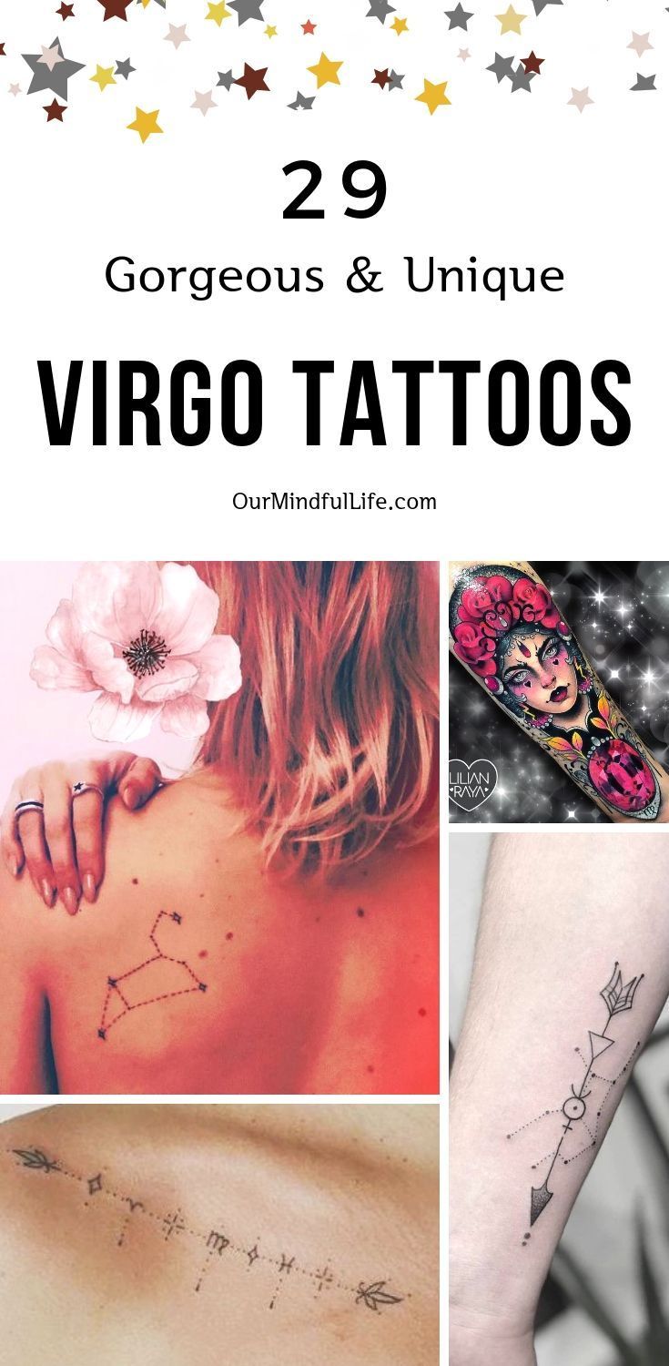 Virgo Zodiac Horoscope Tattoo Designs (88)