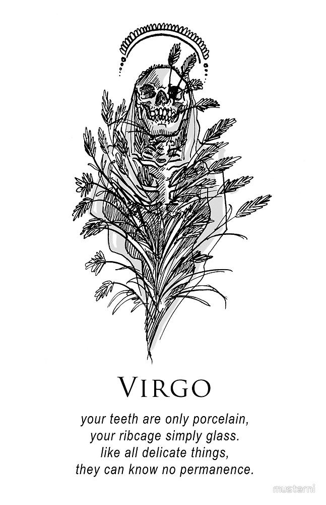 Virgo Zodiac Horoscope Tattoo Designs (93)