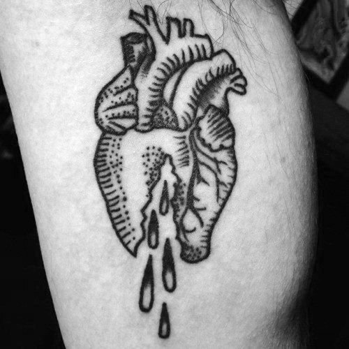 Broken Heart Tattoo Design Meaning (11)