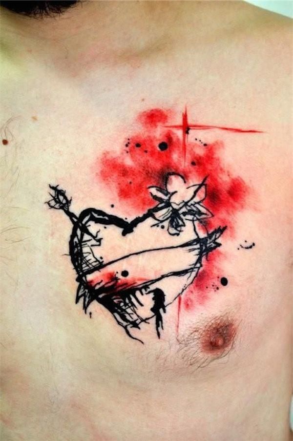 Broken Heart Tattoo Design Meaning (111)